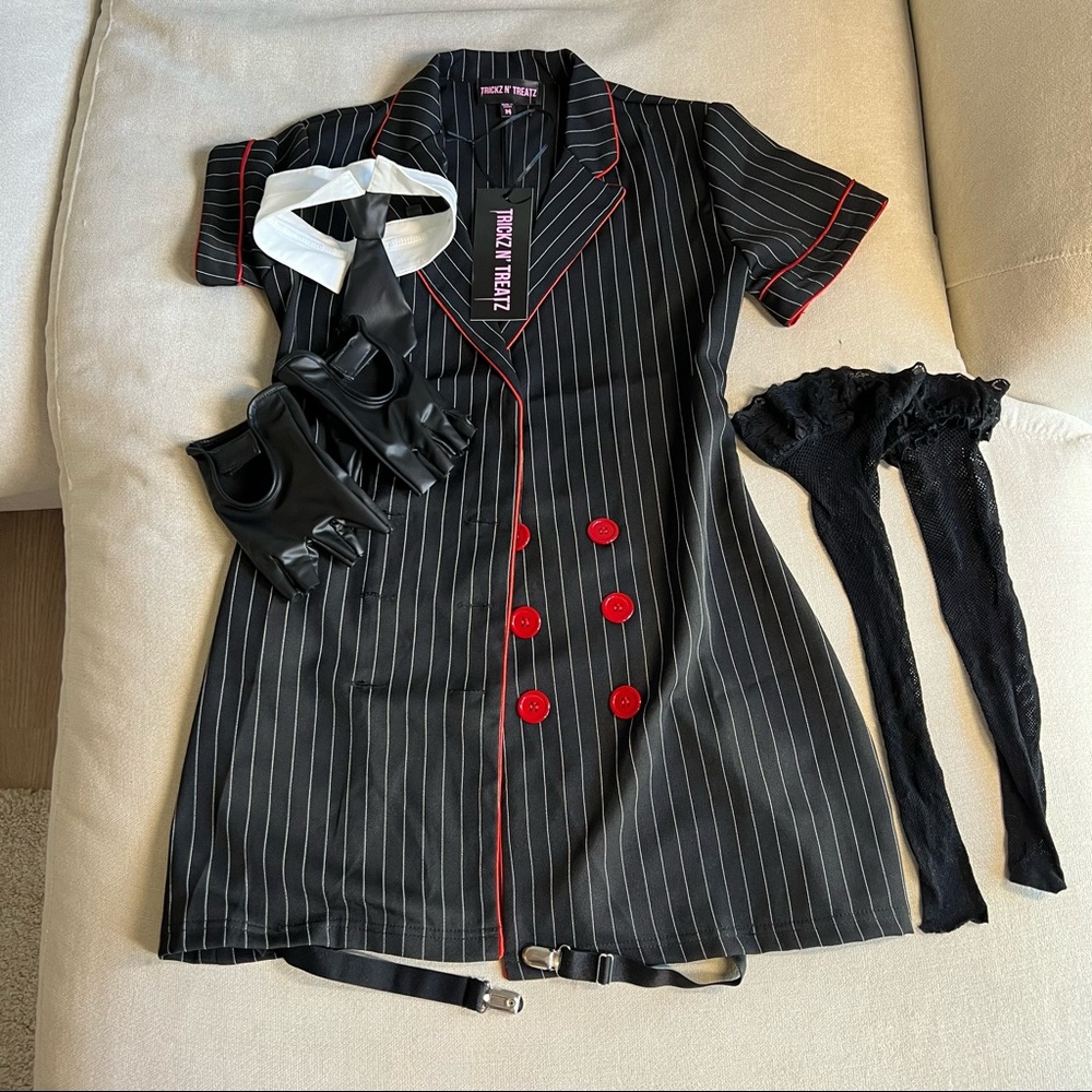 Mob Wife Halloween Costume Set
